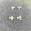 Mother of pearl peace dove shell bird of peace the jewelry parts making for bracelet for necklace