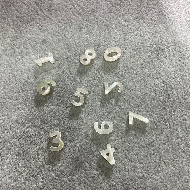 Mother of Pearl Shell Letter And Figure Shape for The Chain Jewelry Making Size 8-10mm