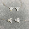 Mother of pearl peace dove shell bird of peace the jewelry parts making for bracelet for necklace