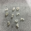 Mother of Pearl Shell Letter And Figure Shape for The Chain Jewelry Making Size 8-10mm