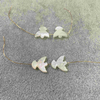 Mother of pearl peace dove shell bird of peace the jewelry parts making for bracelet for necklace