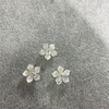 Mother of Pearl Shell Flower Carving Third Dimension Flower for Jewelry Making Size 6-15mm