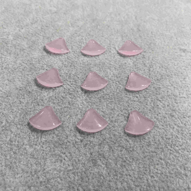 Pink opal carving cabochon jewelry parts shirt shape for earring for necklace for pendant