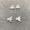 Mother of pearl peace dove shell bird of peace the jewelry parts making for bracelet for necklace