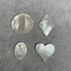 White Mother of Pearl Shell Plain Shape Round Heart Oval for Jewelry Making Different Size