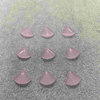 Pink opal carving cabochon jewelry parts shirt shape for earring for necklace for pendant