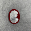 White Mother of Pearl Shell Cameo Lady Image for Pendant Brooch Jewelry