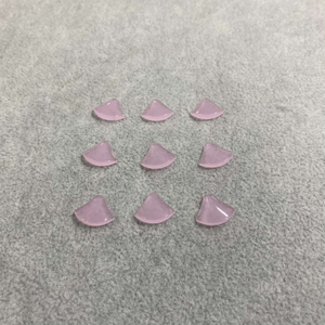 Pink opal carving cabochon jewelry parts shirt shape for earring for necklace for pendant