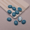 Natural Mother of pearl cabochon oval shape turquoise for jewelry ring making blue color stone inlay design sliver parts beans