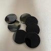 Natural Mother of pearl round shape cutting black onxy plain face for jewelry inlay making pendant design black stone 