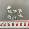 Natural Mother of pearl butterfly shape cutting bracelet design making small shell hollow design jewelry earrings using little beads