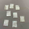 Natural Mother of pearl angle design image cutting baby icons cabochon jewelry pendant inlays making necklace parts square