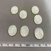 Natural Mother of pearl guadalupe oval shape for necklace making jewelry mery cutting image white shell inlay design pendant 