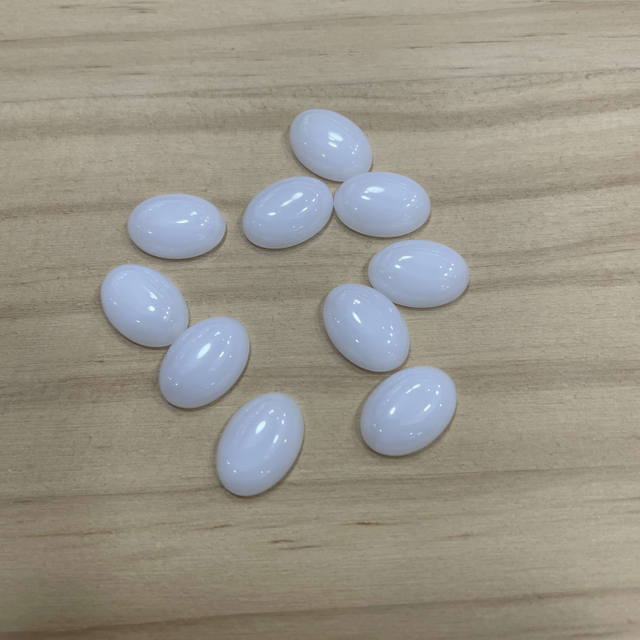 opal stone cabochon white stone oval shape for rings 