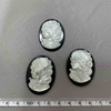 Natural Mother of pearl cameo design pendant lady face white shell beauty jewelry icons design inlay making black onyx embossment