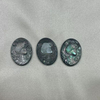 Natural Mother of pearl lady face design cutting cameo design pendant making black shell beauty lady embossment design 