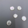 Natural Mother of pearl round shape cutting cabochon rings design face cutting for jewelry inlay design making plain shape 