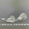 Natural Mother of pearl wing cutting jewelry pendant design big size feather shape face carving for DIY making white shell wings