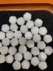 Natural Mother of pearl rose flower earring making white flower for pendant cabochon jewelry design parts necklace DIY carving 