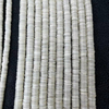 Natural Mother of pearl round necklace design making thin light thickness bracelet disc shape white color jewelry DIY making 