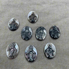 black shell mother of pearl Virgin image cutting embossment pendant for jewelry making icons