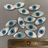 Natural Mother of pearl evil eyes big size for pendant making necklace making design mariquesa shape cutting cabochon design