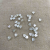 Natural Mother of pearl small heart shape cutting jewelry beads for necklace design making chain white shell small size cabochon