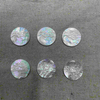 Natural Mother of pearl round shape cutting image design for jewelry making pendant icons design white shell embossment design