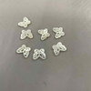 Natural Mother of pearl butterfly shape cutting bracelet design making small shell hollow design jewelry earrings using little beads