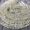 Mother of pearl rice beans for bracelet shell beans for chain for necklace DIY parts rice shape