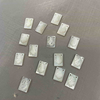 Natural Mother of pearl square shape sacred heart small parts necklace making white shell icons carving cabochon embossment