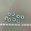 Natural Mother of pearl round shape cutting cabochon design evil eyes small things for chain making jewelry DIY inlay design 