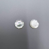 Natural Mother of pearl round shape cutting cabochon rings design face cutting for jewelry inlay design making plain shape 