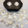 Natural Mother of pearl conch shape cutting shell pendant for jewelry design making white color cabochon carving big pendant 
