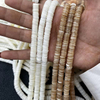 Natural Mother of pearl round necklace design making thin light thickness bracelet disc shape white color jewelry DIY making 