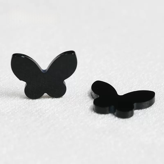 Natural Mother of pearl flat face butterfly for jewelry pendant design inlay making black onxy earring making plain things