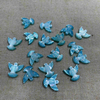 Natural Mother of pearl small beads dove shape the bird design cutting for jewelry making necklace design bracelet blue shell