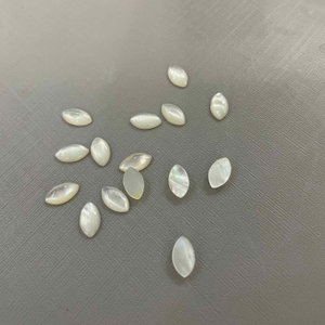 Natural Mother of pearl small cabochon cutting earring design making jewelry inlay white shell small beads jewelry parts using