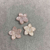 Natural pink shell flower pink color mop carving for jewelry making for ring DIY jewelry parts