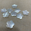 Natural Mother of pearl flat flower design plain jewelry making inlay design 