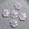 Natural Mother of pearl flower cutting shape new design cabochon for earring making for rings design jewelry inlay design DIY