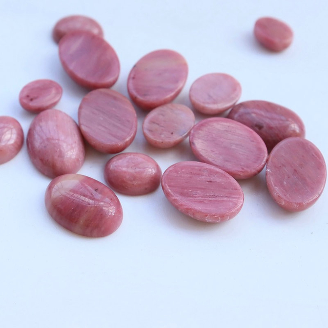 Natural Mother of pearl cabochon design round shape jewelry rings making Rhodochrosite square shape inlay design making 