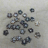 Natural Mother of pearl carving flower black shell oriental cherry flower jewelry making handmake earring small beans