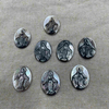 black shell mother of pearl Virgin image cutting embossment pendant for jewelry making icons
