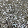 Natural Mother of pearl moon design cutting chain making small beans for jewelry making star shape small heart white shell 