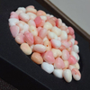 Natural Mother of pearl heart shape queen conch material small beans jewelry making for bracelet pink mop cabochon DIY
