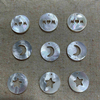 Natural Mother of pearl pendant design round shape cutting star heart pendant white shell jewelry inlay design making plain