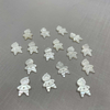 Natural Mother of pearl little things cutting white shell boys shape jewelry parts design earrings small beads for necklace making