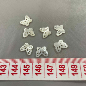 Natural Mother of pearl butterfly shape cutting bracelet design making small shell hollow design jewelry earrings using little beads