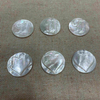 Natural Mother of pearl round shape cutting pendant making embossment design heart icons jewelry design big size cabochon 